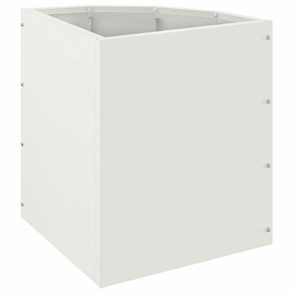 Corner Planter White 30 x 30 x 35 cm Steel