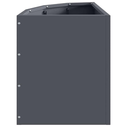 Corner Planter Anthracite 30 x 30 x 35 cm Steel