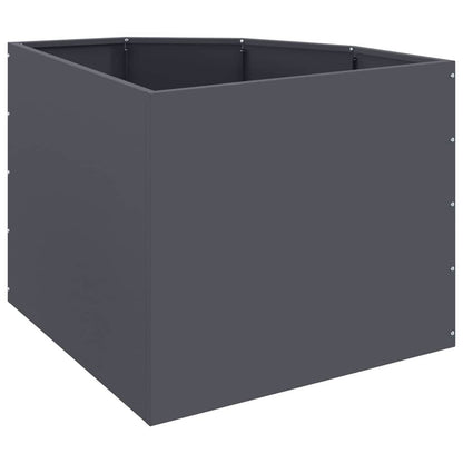 Corner Planter Anthracite 60 x 60 x 50 cm Steel