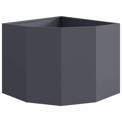 Corner Planter Anthracite 60 x 60 x 50 cm Steel