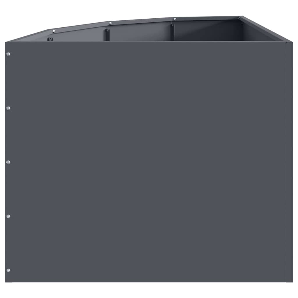 Corner Planter Anthracite 60 x 60 x 50 cm Steel