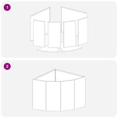 Corner Planter Silver 60 x 60 x 50 cm Galvanised steel