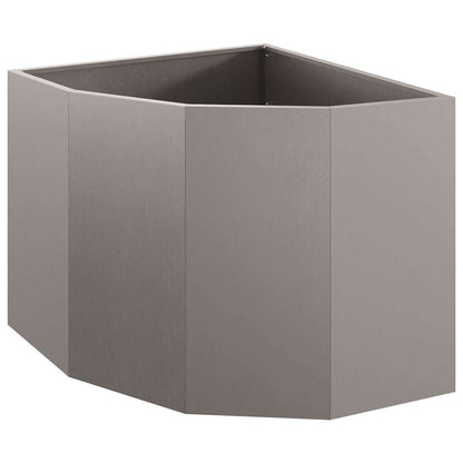 Corner Planter Rusty 60 x 60 x 50 cm Weathering steel