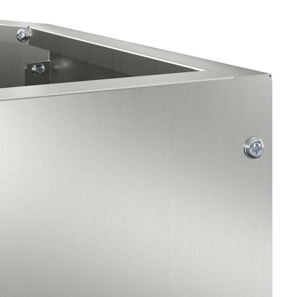 Corner Planter Silver 45 x 45 x 50 cm Galvanised steel