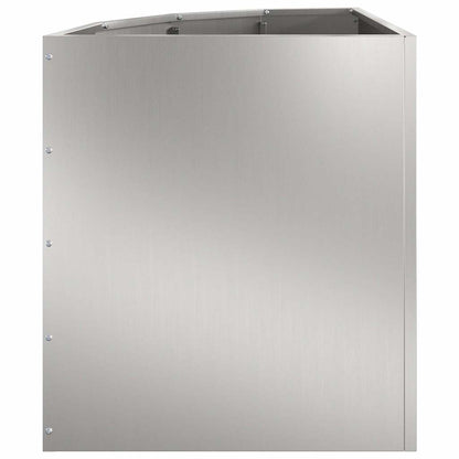 Corner Planter Silver 45 x 45 x 50 cm Galvanised steel