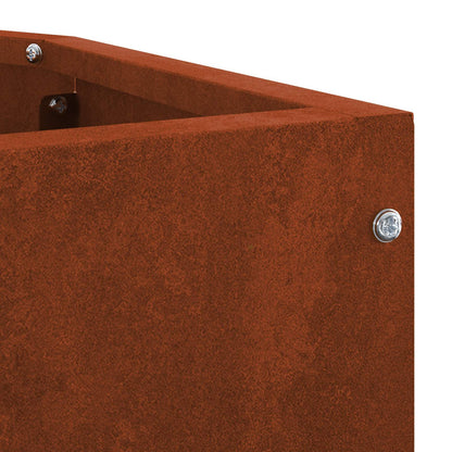 Corner Planter Rusty 45 x 45 x 50 cm Weathering steel