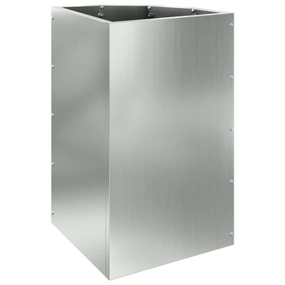Corner Planter Silver 30 x 30 x 50 cm Galvanised steel