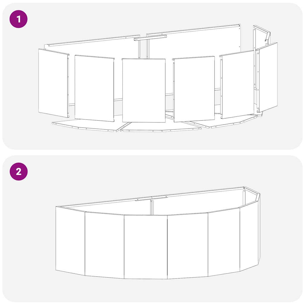 Planter Black 120 x 60 x 35 cm Steel