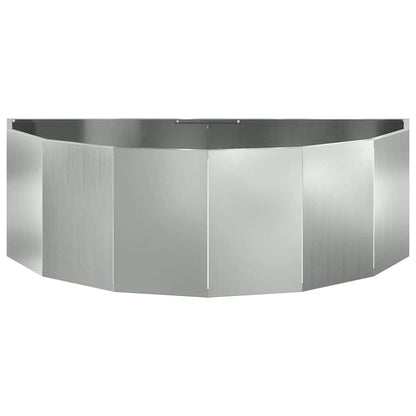 Planter Silver 120 x 60 x 35 cm Galvanised Steel