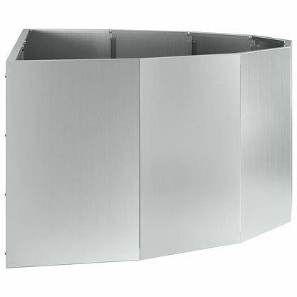 Planter Silver 120 x 60 x 35 cm Galvanised Steel