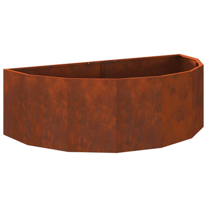 Planter Rusty 120 x 60 x 35 cm Weathering Steel