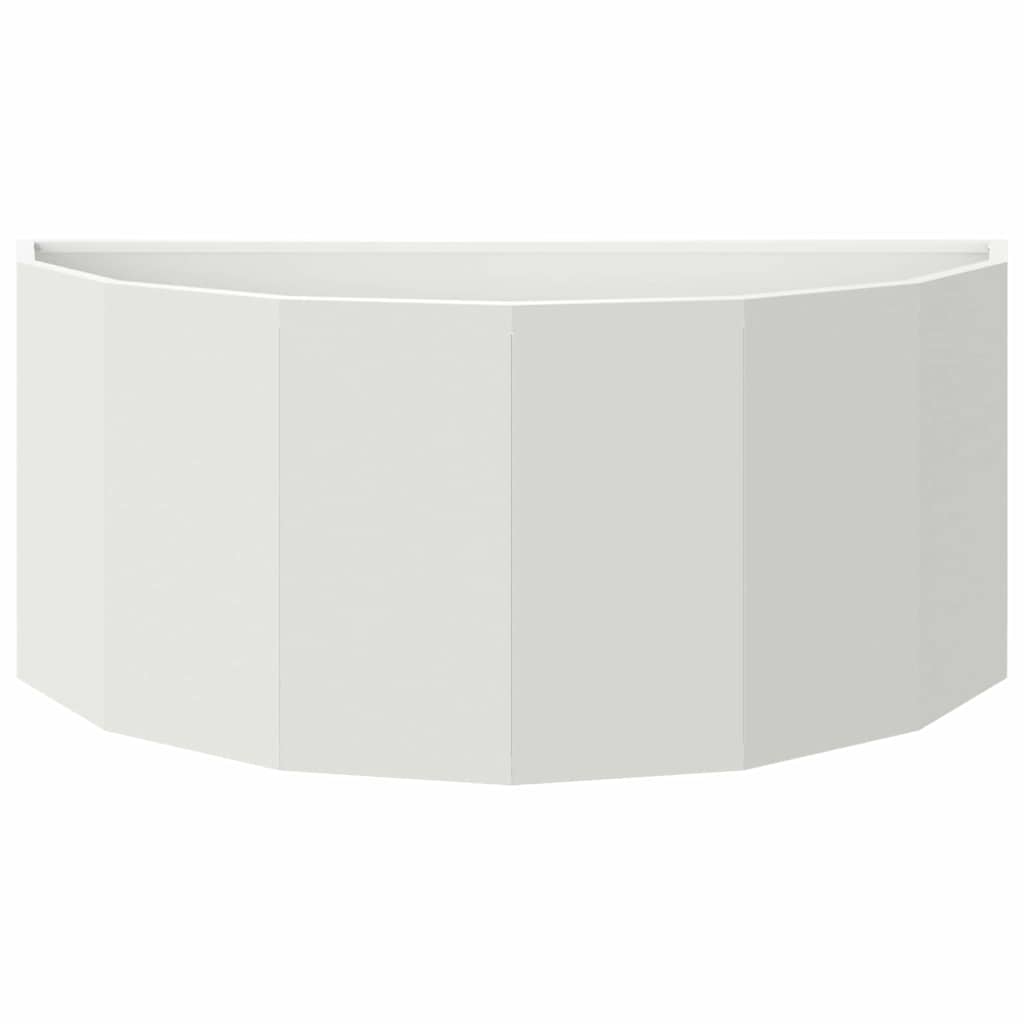 Planter White 90 x 45 x 35 cm Steel