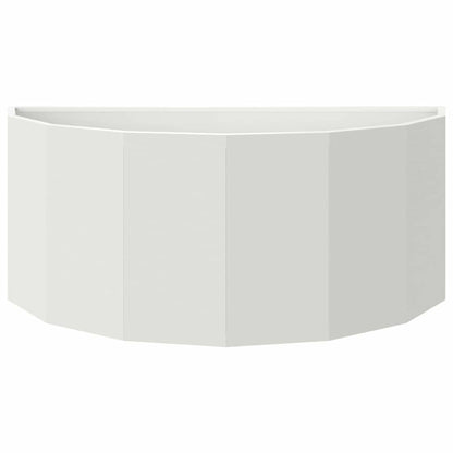 Planter White 90 x 45 x 35 cm Steel