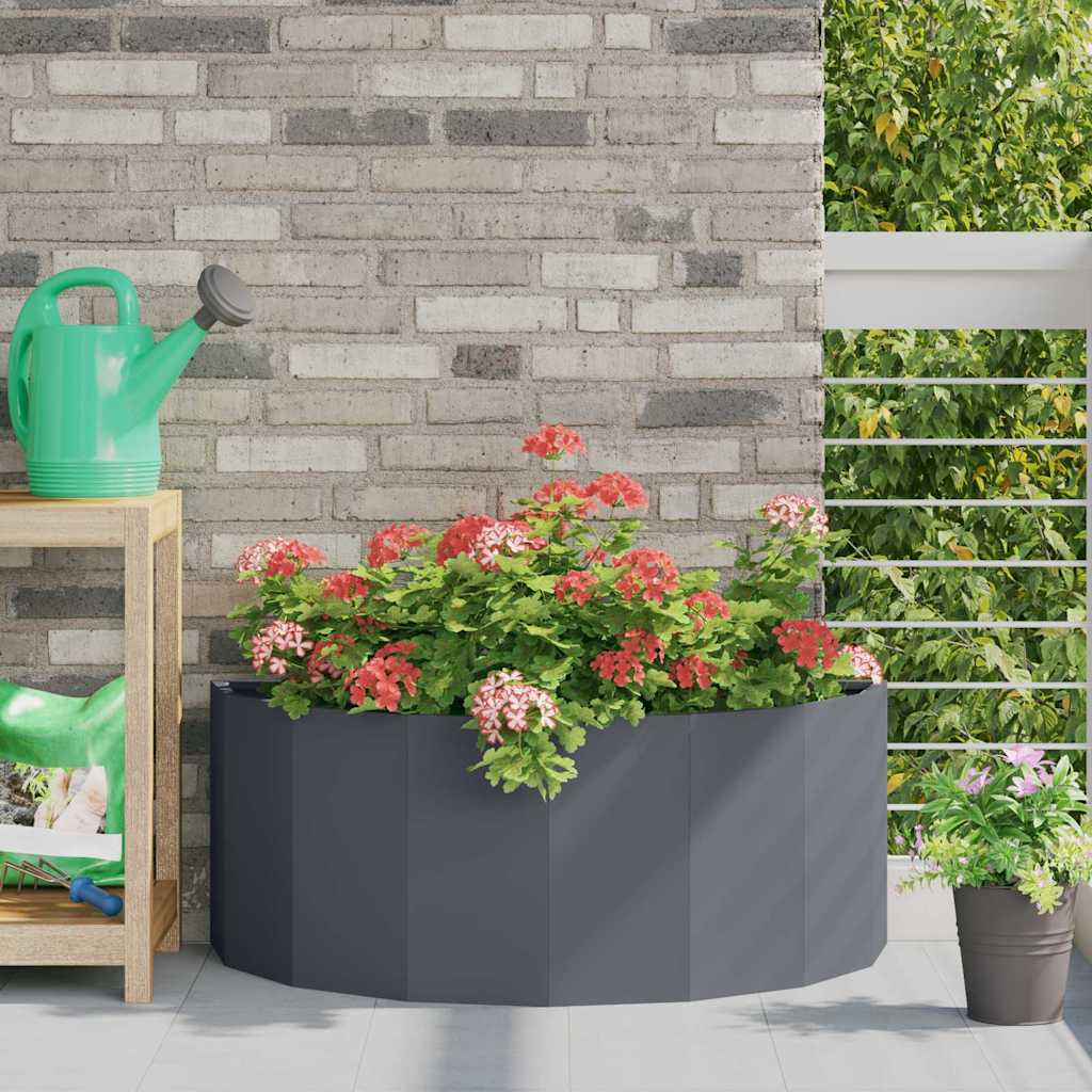 Planter Anthracite 90 x 45 x 35 cm Steel