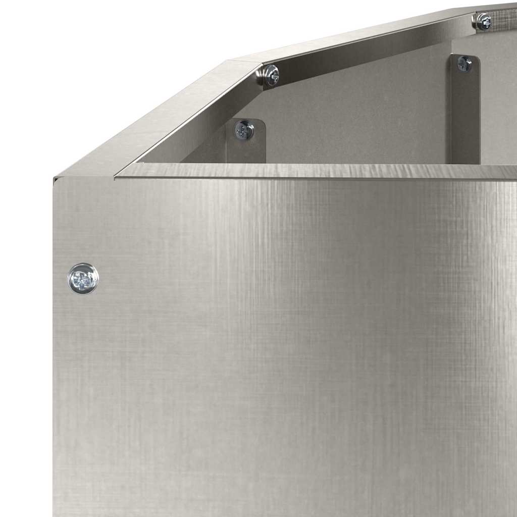 Planter Silver 90 x 45 x 35 cm Stainless Steel
