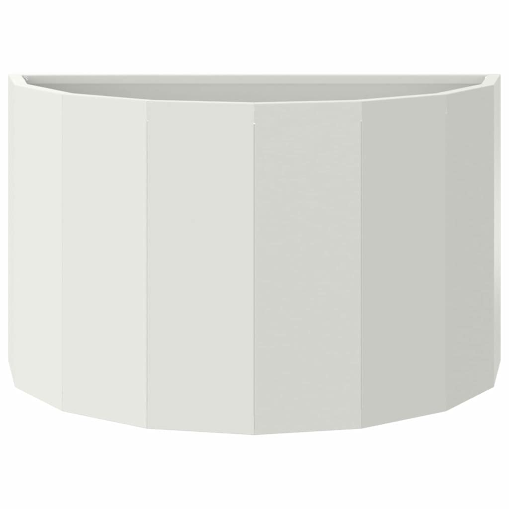 Planter White 60 x 30 x 35 cm Steel