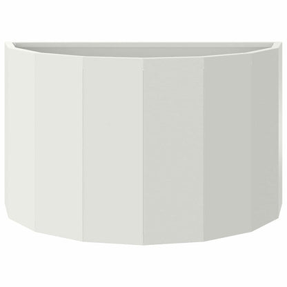 Planter White 60 x 30 x 35 cm Steel