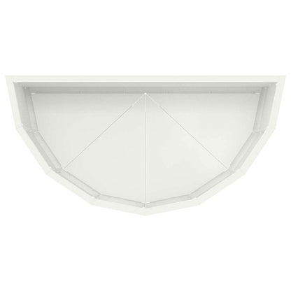 Planter White 60 x 30 x 35 cm Steel
