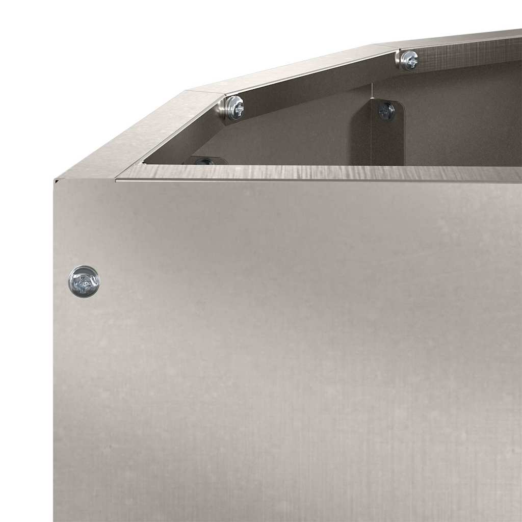 Planter Silver 60 x 30 x 35 cm Stainless Steel