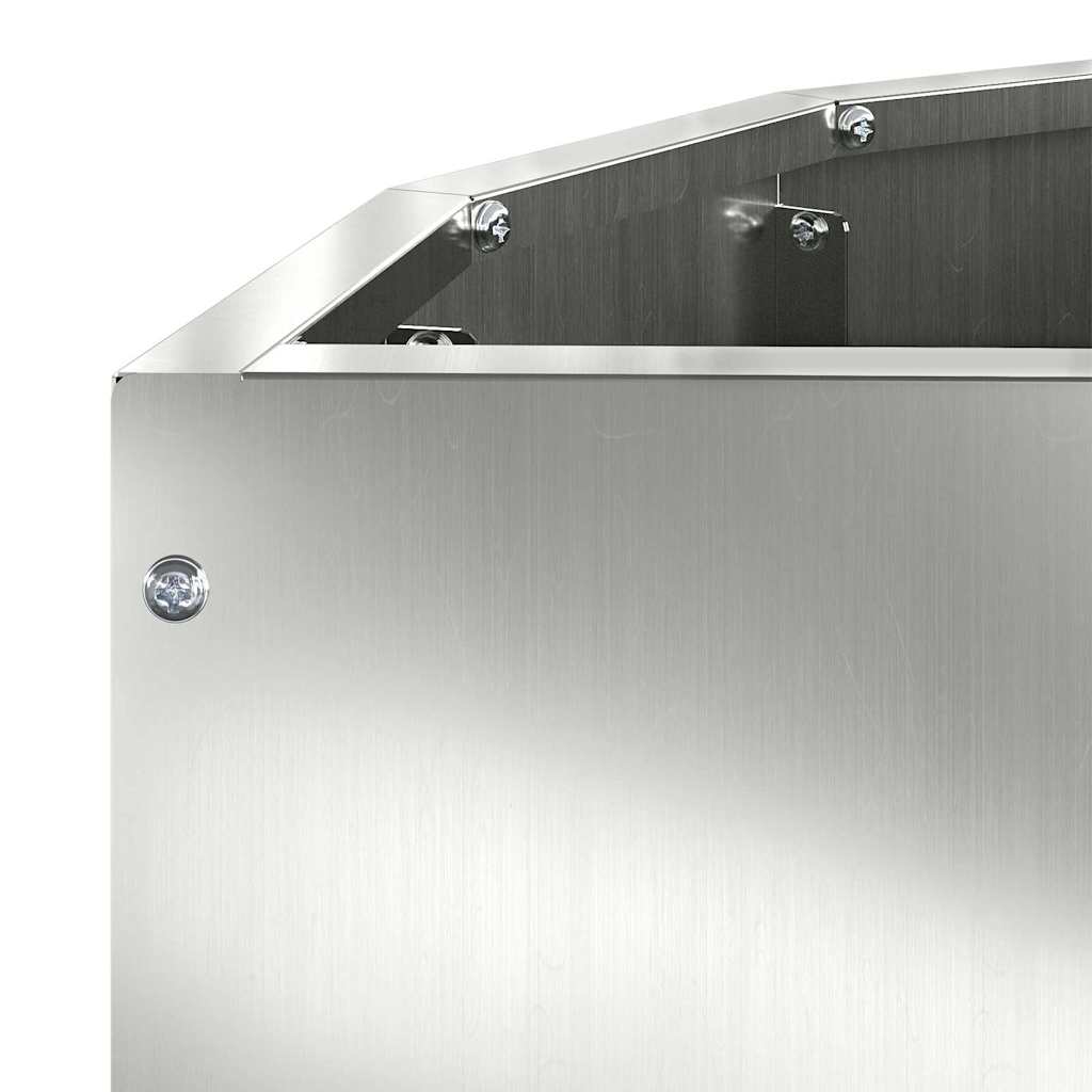 Planter Silver 60 x 30 x 35 cm Galvanised Steel