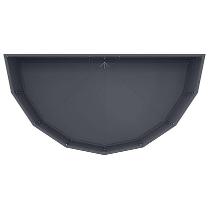 Planter Anthracite 120 x 60 x 50 cm Steel