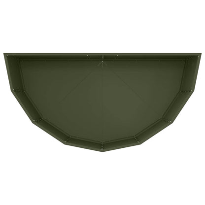 Planter Olive Green 120 x 60 x 50 cm Steel