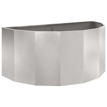 Planter Silver 120 x 60 x 50 cm Stainless Steel