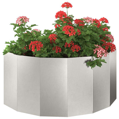 Planter Silver 120 x 60 x 50 cm Stainless Steel