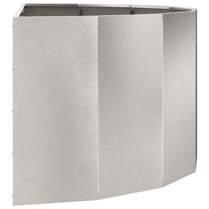 Planter Silver 120 x 60 x 50 cm Stainless Steel