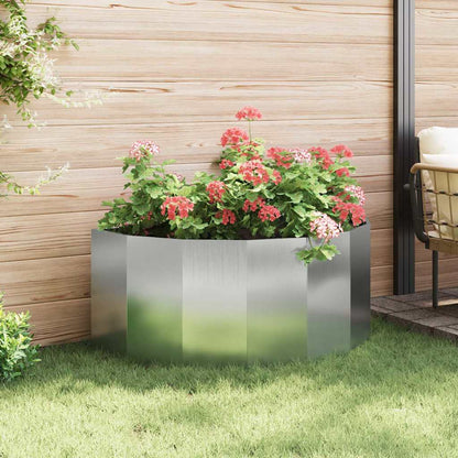 Planter Silver 120 x 60 x 50 cm Galvanised Steel