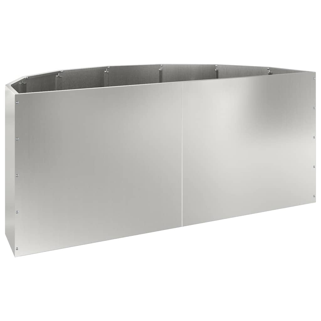 Planter Silver 120 x 60 x 50 cm Galvanised Steel
