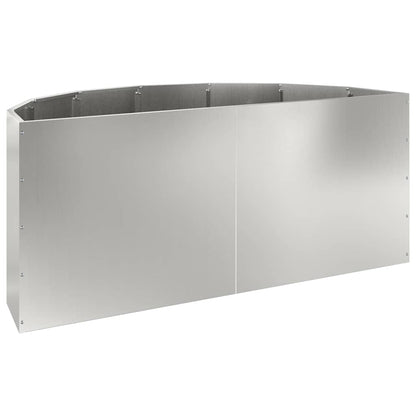 Planter Silver 120 x 60 x 50 cm Galvanised Steel