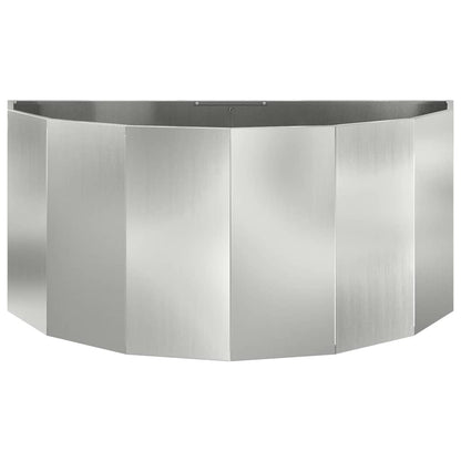 Planter Silver 120 x 60 x 50 cm Galvanised Steel