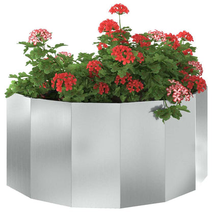Planter Silver 120 x 60 x 50 cm Galvanised Steel