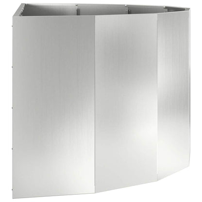 Planter Silver 120 x 60 x 50 cm Galvanised Steel