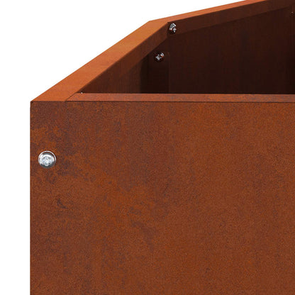 Planter Rusty 120 x 60 x 50 cm Weathering Steel