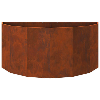Planter Rusty 120 x 60 x 50 cm Weathering Steel