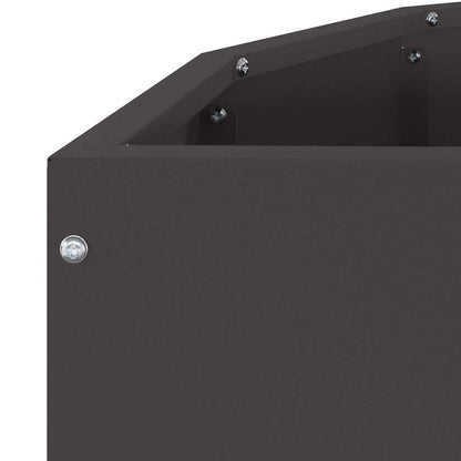 Planter Black 90 x 45 x 50 cm Steel