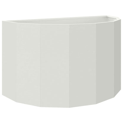 Planter White 90 x 45 x 50 cm Steel