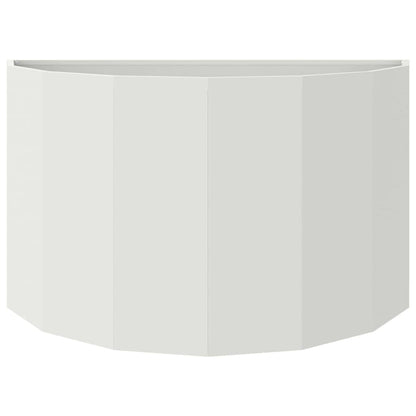 Planter White 90 x 45 x 50 cm Steel