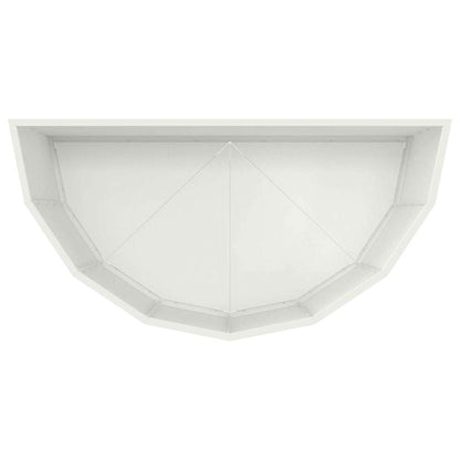Planter White 90 x 45 x 50 cm Steel