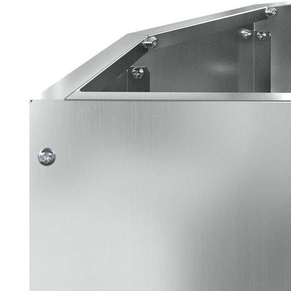 Planter Silver 90 x 45 x 50 cm Galvanised Steel