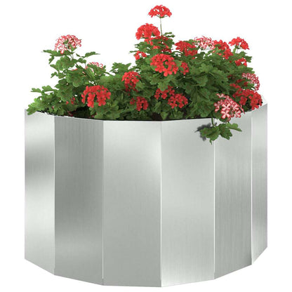 Planter Silver 90 x 45 x 50 cm Galvanised Steel