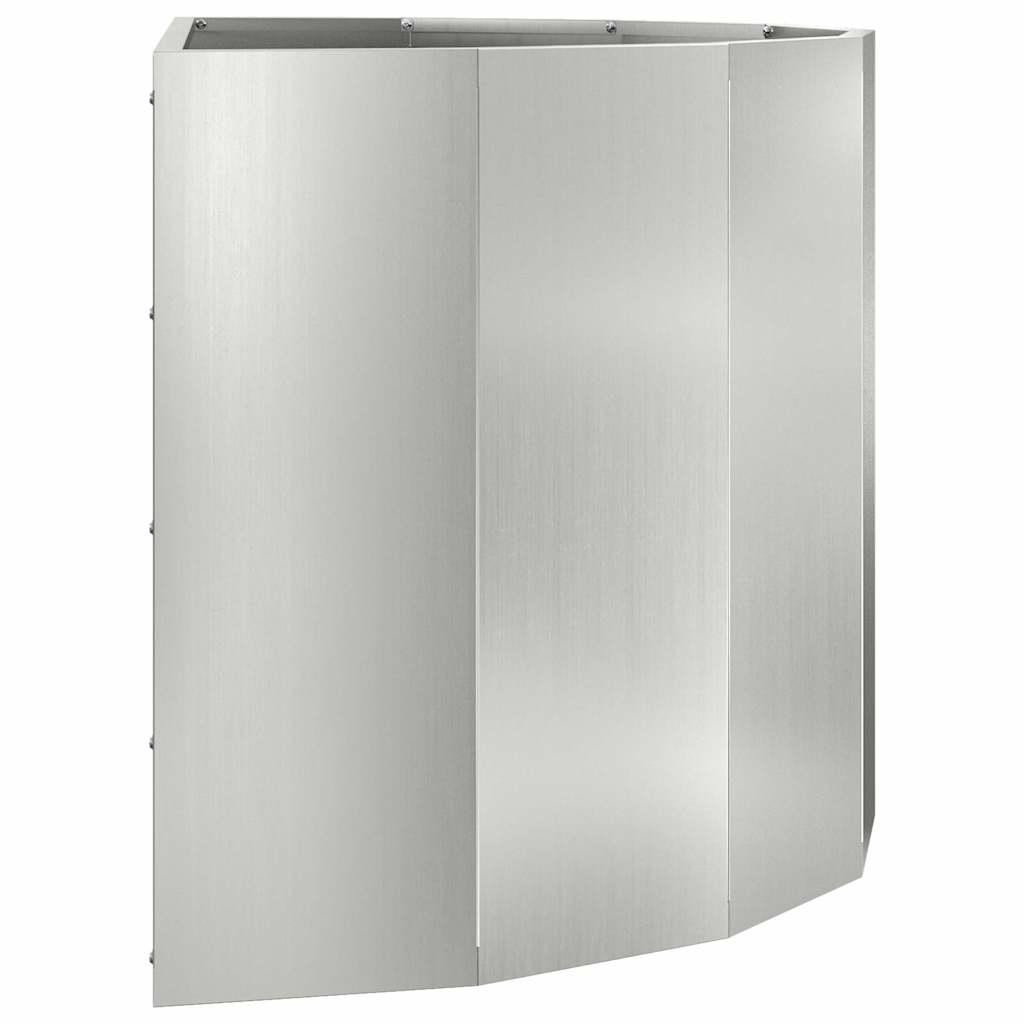 Planter Silver 90 x 45 x 50 cm Galvanised Steel