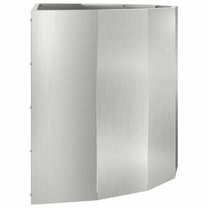 Planter Silver 90 x 45 x 50 cm Galvanised Steel