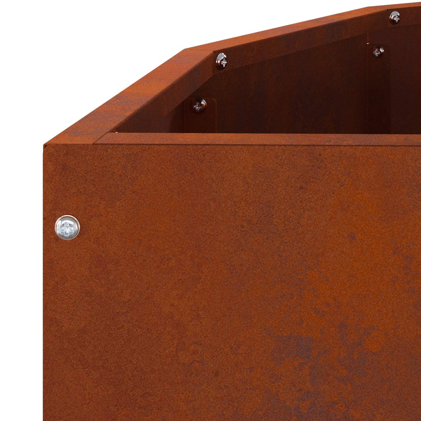 Planter Rusty 90 x 45 x 50 cm Weathering Steel