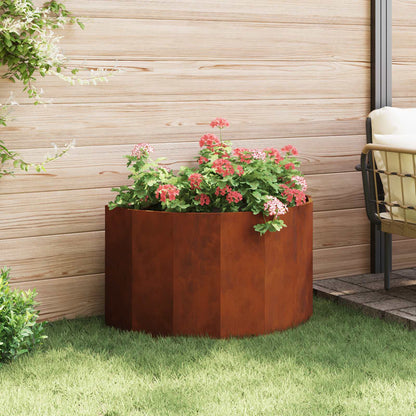 Planter Rusty 90 x 45 x 50 cm Weathering Steel