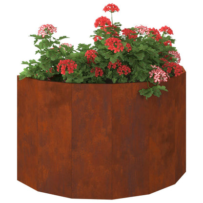 Planter Rusty 90 x 45 x 50 cm Weathering Steel