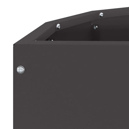 Planter Black 60 x 30 x 50 cm Steel