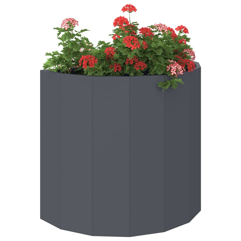 Planter Anthracite 60 x 30 x 50 cm Steel